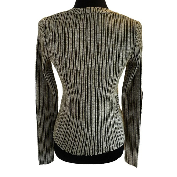 rag & bone Raimi Ribbed Long Sleeve Top in Seed Green size XS - Picture 9 of 10